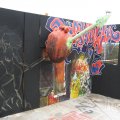 graffiti with 3D additions